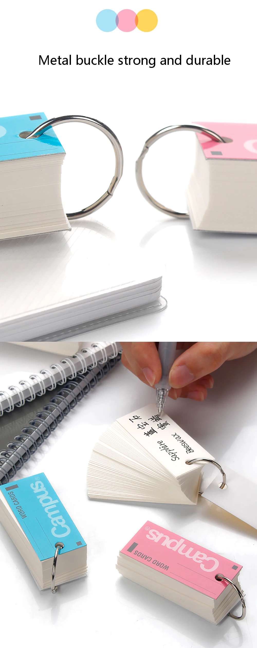 pçs japonês kokuyo campus inglês vocabulário bolso notebook bloco de notas pequena mini bobina para os alunos transportar