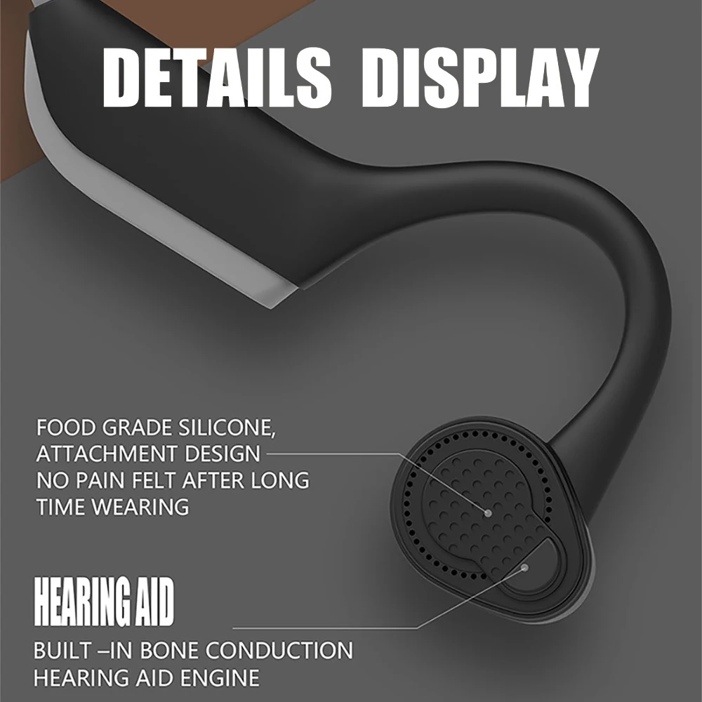 Костной проводимости наушники Bluetooth 5,0 стерео беспроводные наушники IP56 Водонепроницаемая Пылезащитная Спортивная гарнитура J20