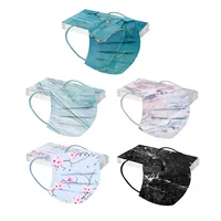 10/50 pcs Adult Mask Masque Marble Printing Disposable Face Mask Industrial 3Ply Ear Loop Flower Mouth Masks Mascarillas 1