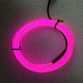 

EL Wire Sewing Edge Neon car Lights Dance Party Car Decor Light Flexible EL Wire lamps Rope Tube LED Strip With DC3V Driver