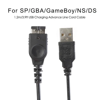 

Multi-function Charging Cable High-quality Black 1.2m 3.9ft USB Charger Games Accessories for DS NDS Gameboy Advance SP GBA SP