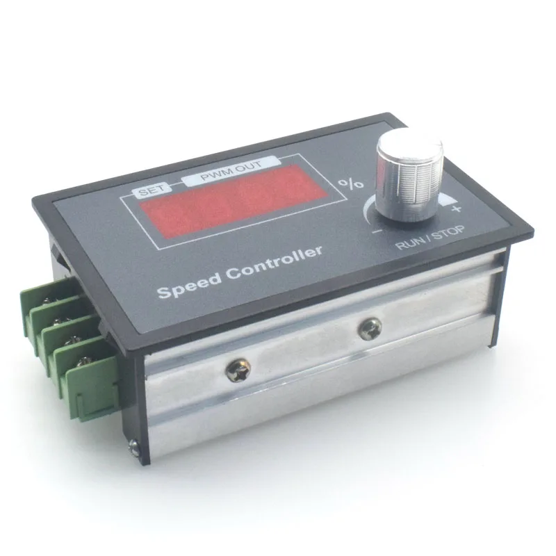 Digital Display 0~ Adjustable DC 6-60V 30A DC Motor Speed Controller PWM 12V 24V 48V Adjustable Frequency