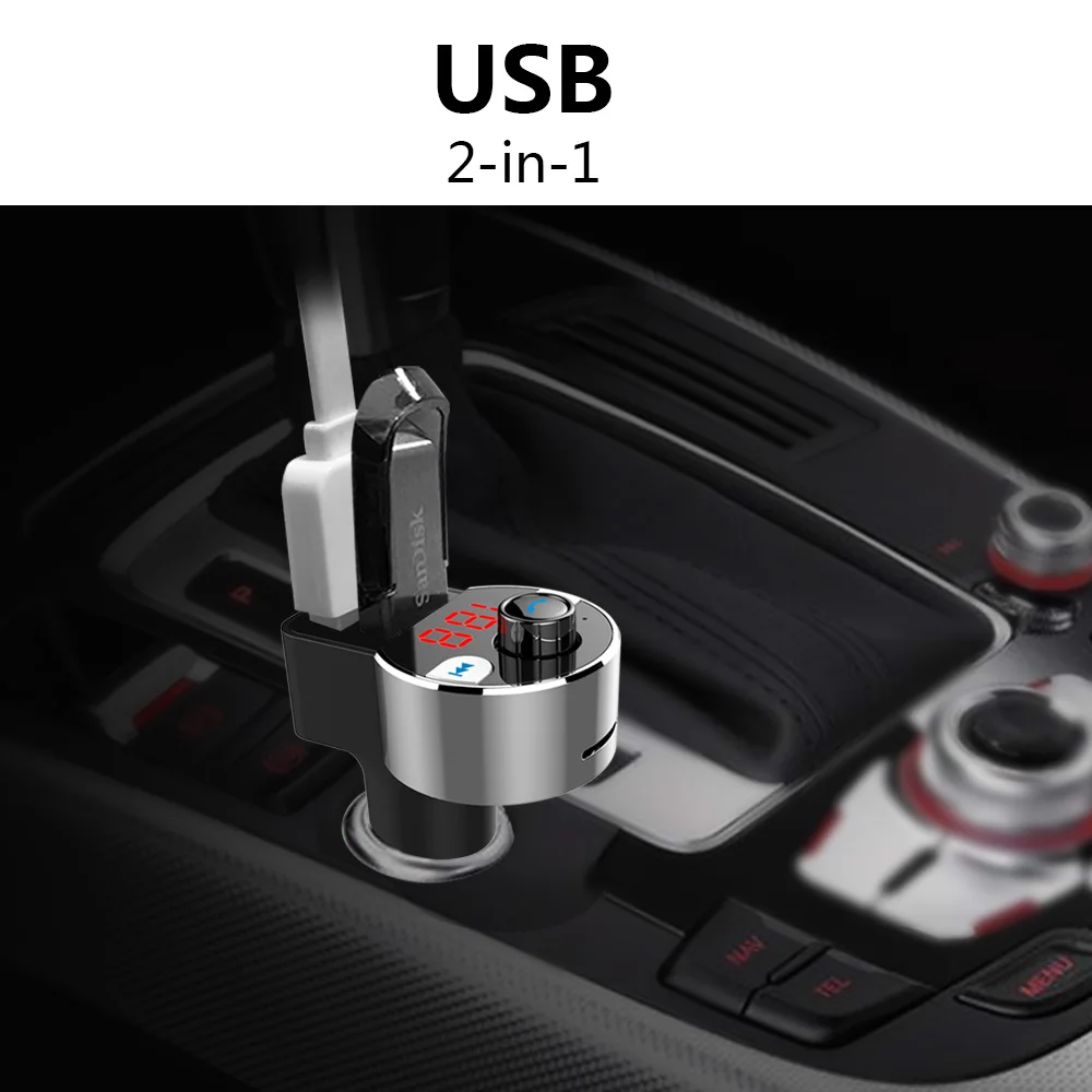 Автомобильный комплект KORSEED с Bluetooth 3 1 А быстрое зарядное устройство USB fm