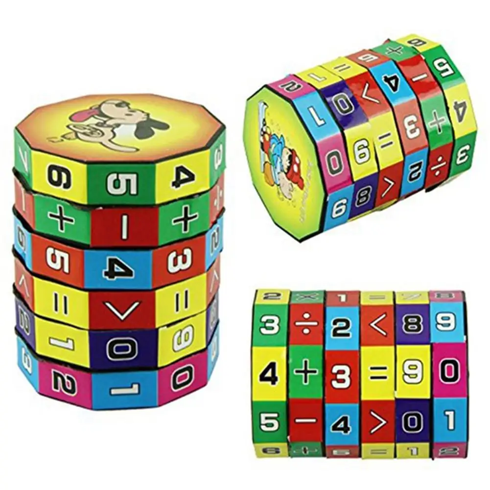Новый цилиндрический куб 6 цифр игрушки Magic Cube головоломка подарок для игры