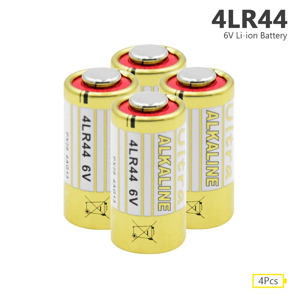 4 шт. 4LR44 476A L1325 6 в сухие щелочные батареи для автомобиля дистанционного Часы игрушки калькулятор ошейник собаки A544 4034PX PX28A батарея
