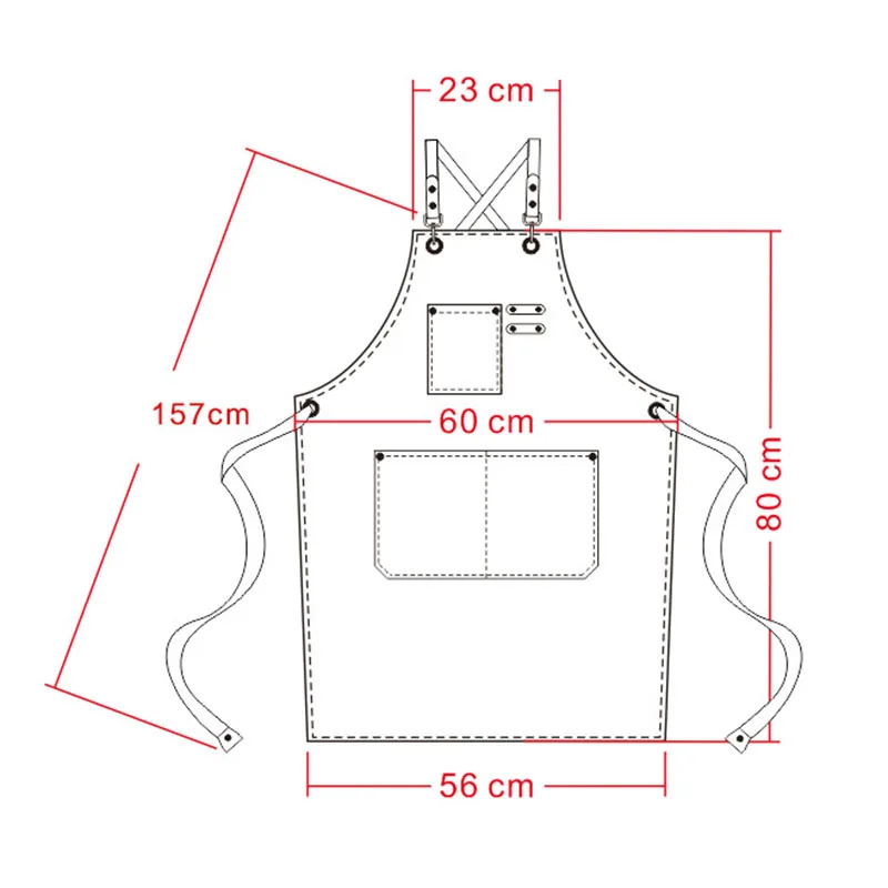 Холщовый поварский фартук бариста бармен шеф-повара парикмахерский фартук ресторанная форма рабочая одежда анти-грязный комбинезон