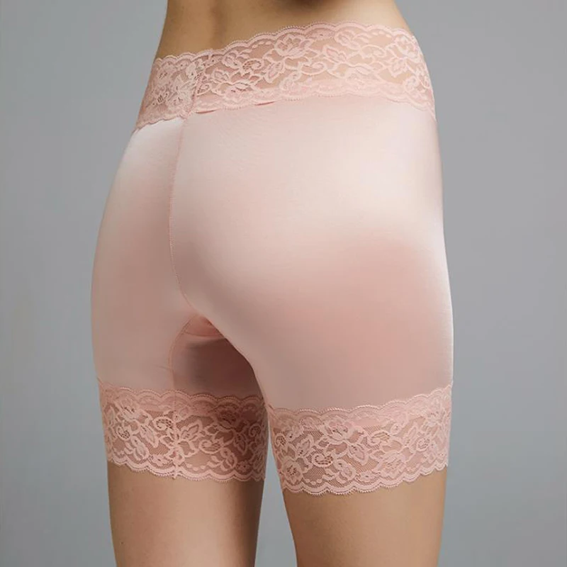 

Ladies Sexy Shine Smooth Touch High Waist Boxer Safety Sissy Hot Underwear Seamless Soft Lace Panties