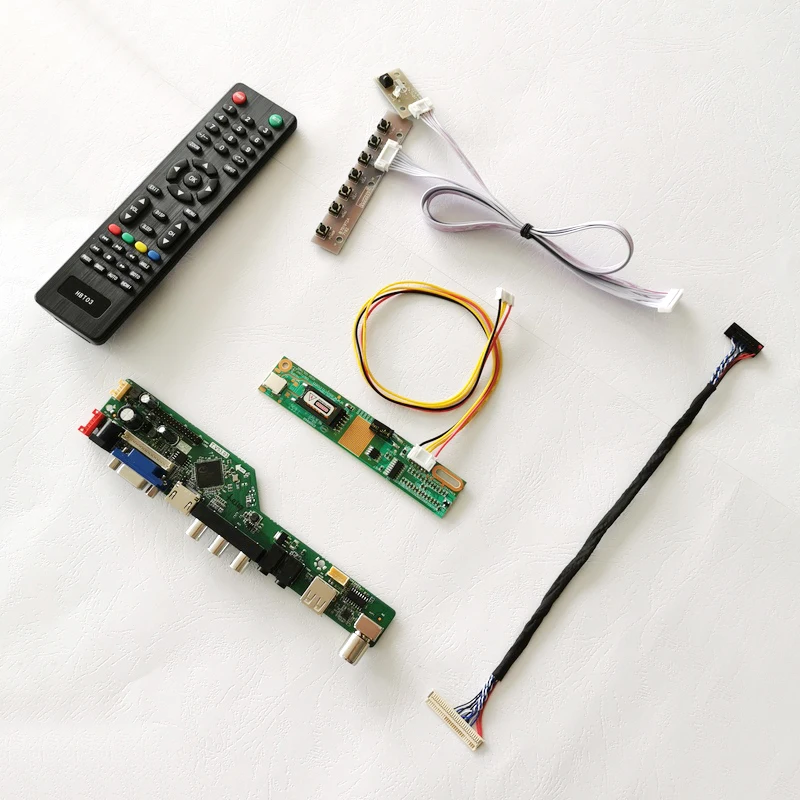 Для LP150X05/LP150X09 1 CCFL LVDS 30 контактный ноутбук ПК 1024*768 VGA + HDMI аудио USB пульт