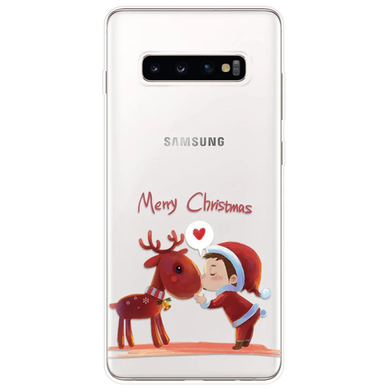 Рождественский олень прозрачный ТПУ чехол для Samsung Galaxy Xcover Pro J3 J5 J7 Prime A3 A5 2016 2017 J4 J6