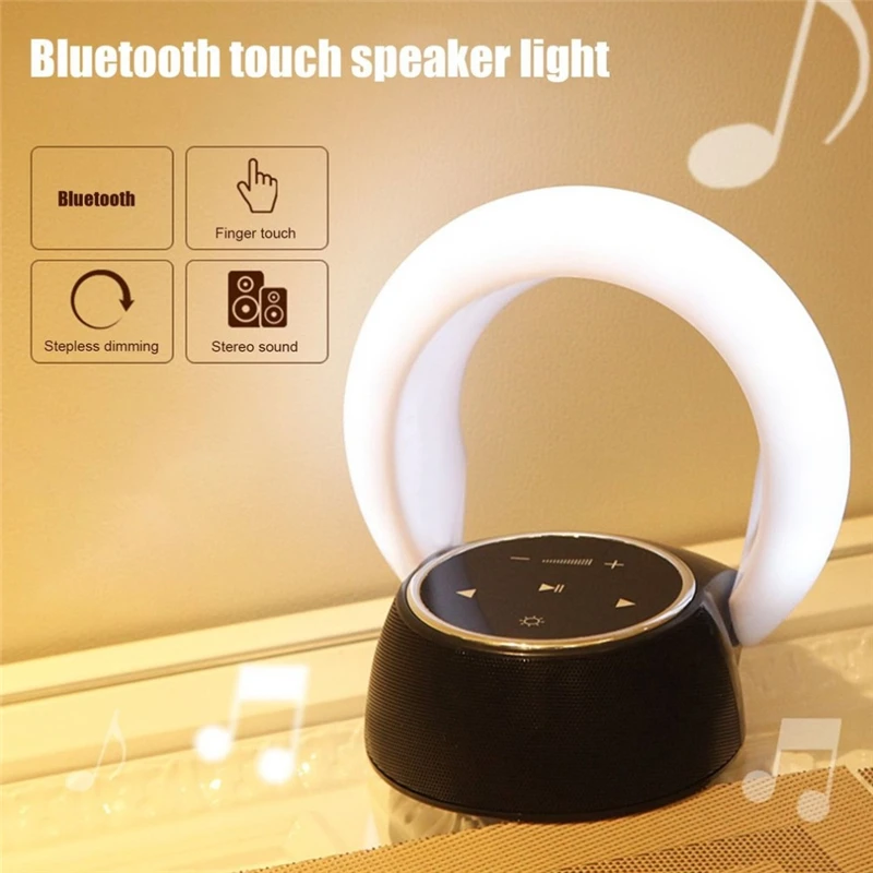 Луна ночник Bluetooth динамик Smart Touch атмосферный светодиодный портативный Moon Bay беспроводной стерео HiFi Bluetooth 4,2 динамик
