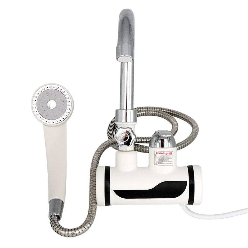  Temperature Display Instant Hot Water Tap Digital Electric Faucet Tankless Kitchen Instant Hot Fauc - 4000480951415