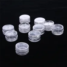 2 шт./компл. 3g/5g пластиковые прозрачные бутылки для многоразового использования маленькие портативные пустые косметические банка для пищевых продуктов тени для век контейнер для крема для лица