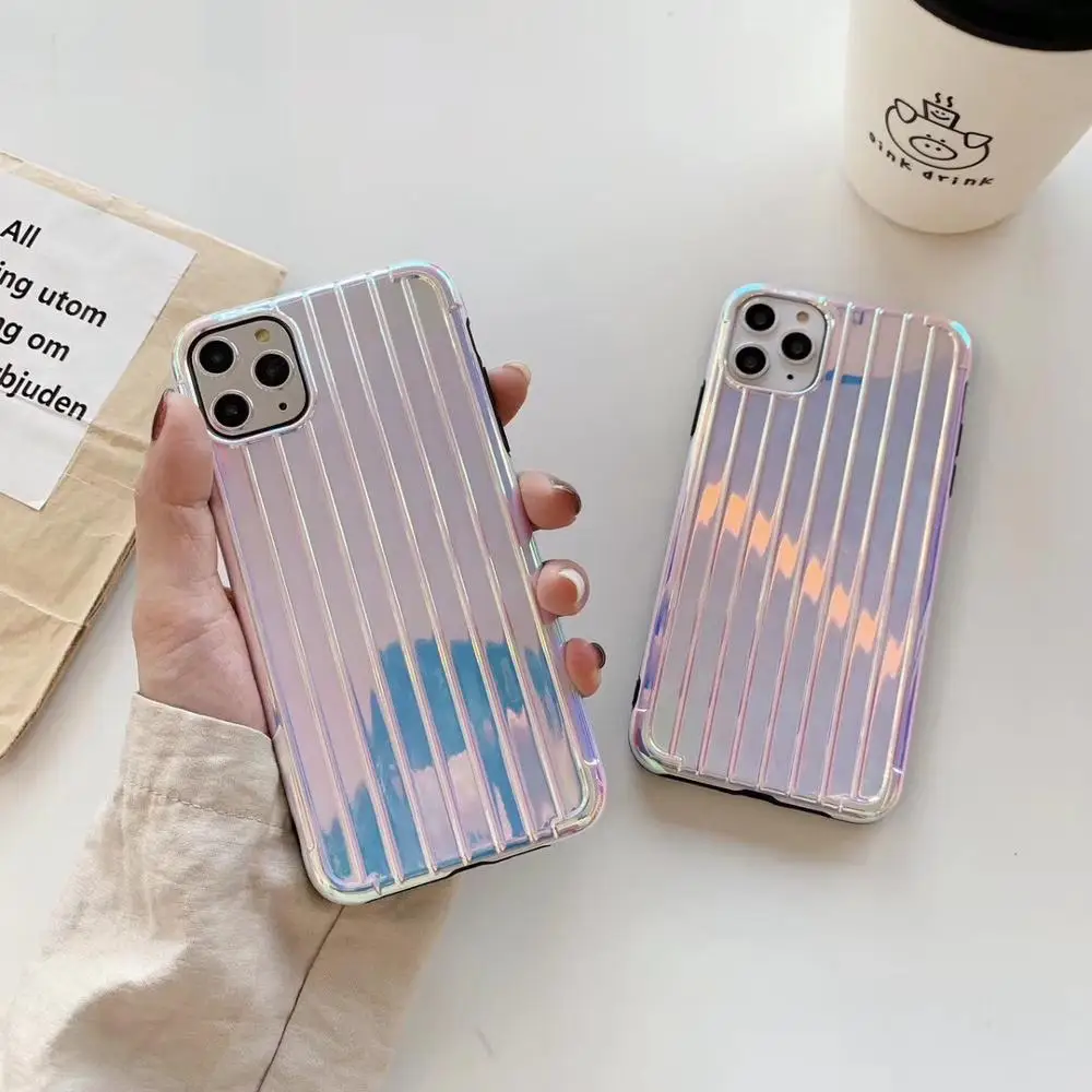 Роскошный разноцветный чехол с покрытием для iPhone 11 11Pro Max Мягкий противоударный 8 7