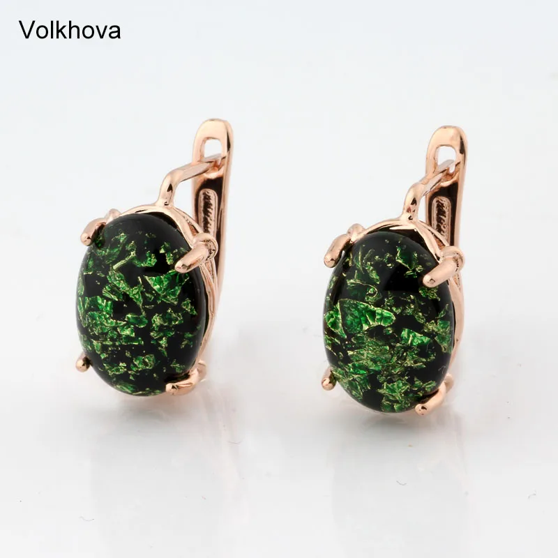 

2019 NEW Arrival Fashion Earrings For Women 5 Colorful 585 Rose Gold Color Drop Earrings Statement Wedding Jewelry