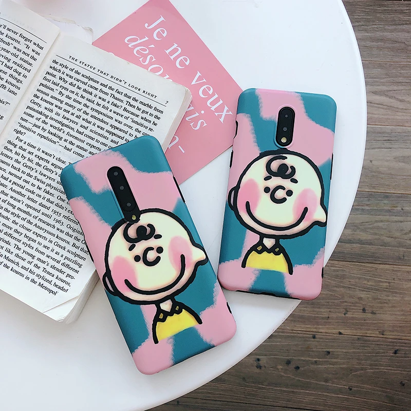 Чехлы для телефонов OnePlus 7 с милым рисунком из мультфильма Charlie коричневый мягкий матовый чехол Подарочные чехлы для телефонов one plus для Oneplus 7 Pro задняя крышка