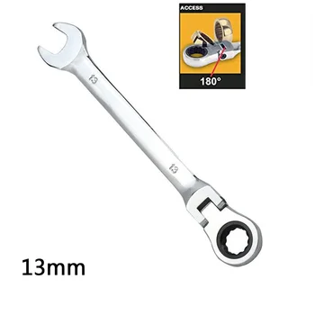 

Ratchet Movable Flexible Pipe Sets Ratcheting Spanner Repair Hand 13mm