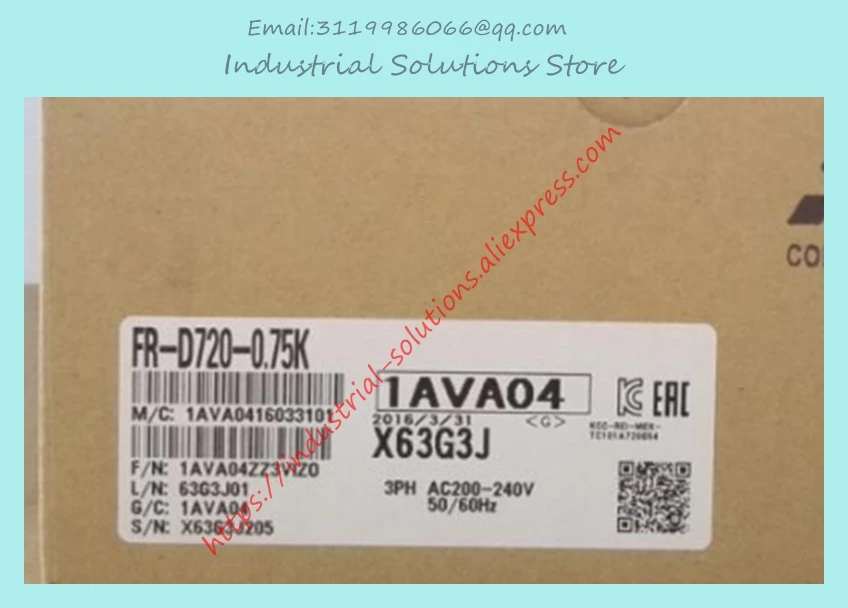 Вход 3PH 220V Выход FR-D720-0.75K инвертор 200 ~ 240V 4.2A 0.75KW 0 2 400 Гц Новый | Обустройство дома