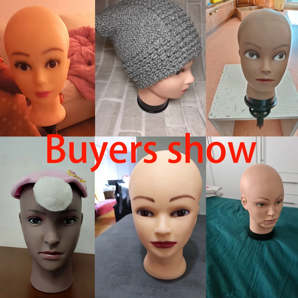 New Bald Afro Mannequin Head Without Hair For Making Wigs Hair