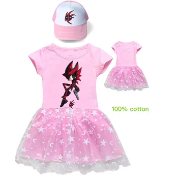 

Toddler Girl Dresses Fashion Cotton Sonic The Hedgehog Dress Girl A-line Knee-Length Dress Teenage Vestidos Teenage Kids Clothes