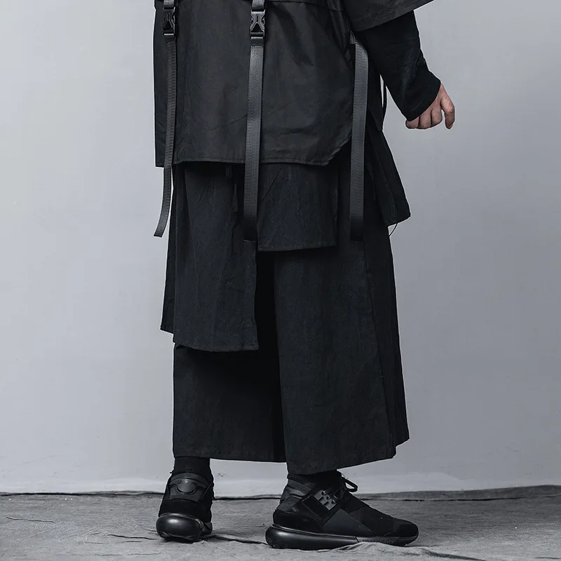 11 byb's DARK Harajuku брюки большого размера d тактические ветрозащитные уличные черные