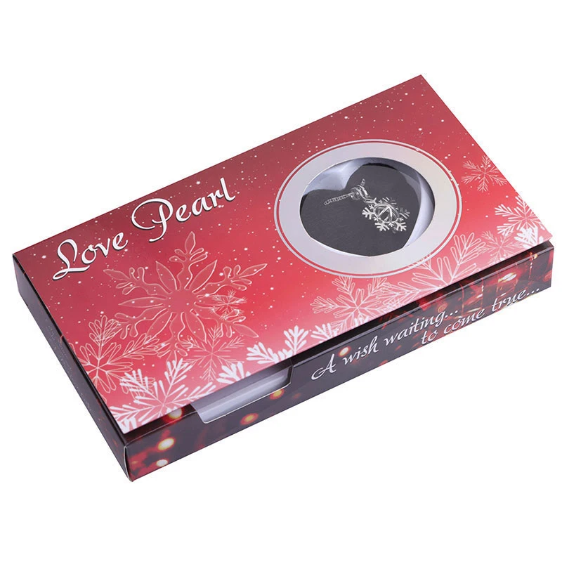 Merry Christmas натуральный пресноводный жемчуг в Oyster посеребренный Love Wish жемчужный набор колье для подарков вакуумная упаковка 18 дюймов - Окраска металла: Snowflake Cage