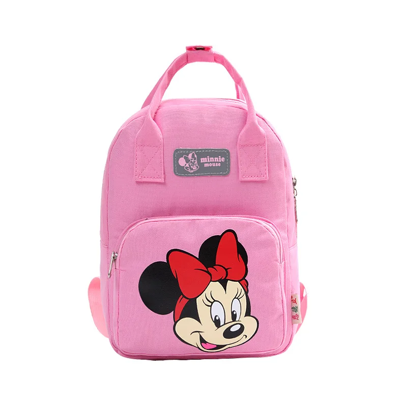 Disney Микки Маус Детская сумка для школы и детского сада мальчик девочка сумка с персонажем мультфильма сумка для книг сумка Минни рюкзак для малышей - Цвет: 4