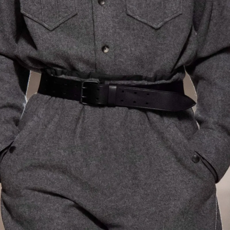 Men Harun Trousers Autumn And Winter New Thickened Woolen Retro Fashion Popular Leisure Large Size Trousers Loose