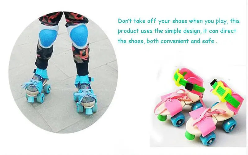 Регулируемый размер детские роликовые коньки двухрядные 4 колеса обувь для катания на коньках раздвижные Инлайн ролики для слалома детские подарки Роликовые кроссовки