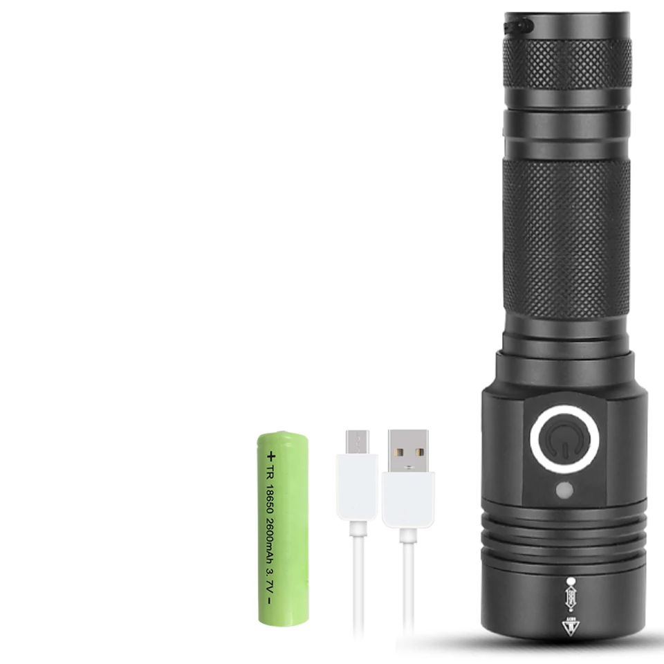 Package E 3000лм xhp50 usb зарядка растягивающийся зум светодиодный фонарик ударопрочный 18650 перезаряжаемый фонарик Сильный магнитный хвост - Испускаемый цвет: Package E