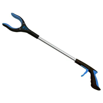 

Outdoor Foldable Long Trash Clamps Grab Pick Up Tool Curved handle design portable factory Pickup Grabber Tools US Shipping