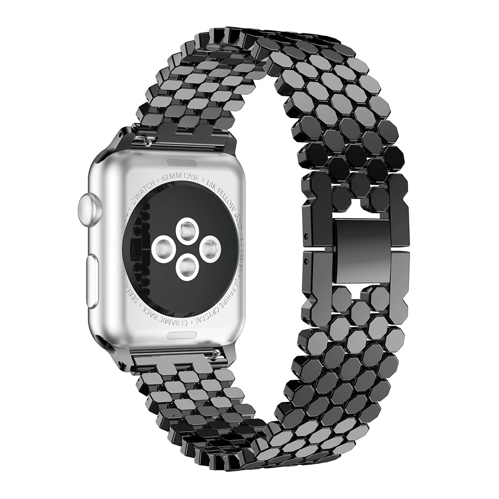 Ремешок-браслет для apple watch 4 band correa apple watch 42 мм 38 мм 44 мм 40 мм iwatch series 5 4 3 2 1 металлический ремешок для наручных часов