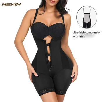 

HEXIN Full Body Shapewear Waist Trainer Slimming Shaper Underbust Corset with Zipper butt lifter modeling postpartum underwear