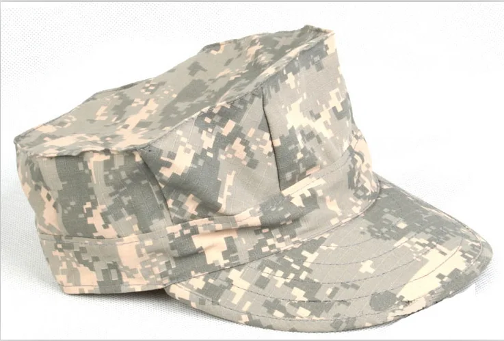 FAST CHECKING Camouflage Octagonal Cap Camo Tactical Cap Outdoor Sport Hat - Цвет: ACU