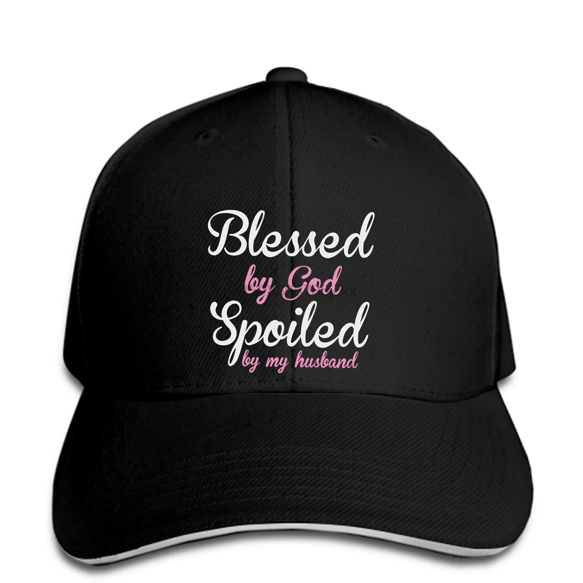 Магазин Blessed By God isported By My Hand Fitted Funny Wife Joke Top короткая бейсболка для женщин бейсболка