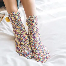 Носки женские носки Модные женские хлопковые носки женские креативные зимние мягкие теплые женские носки с цветочным принтом