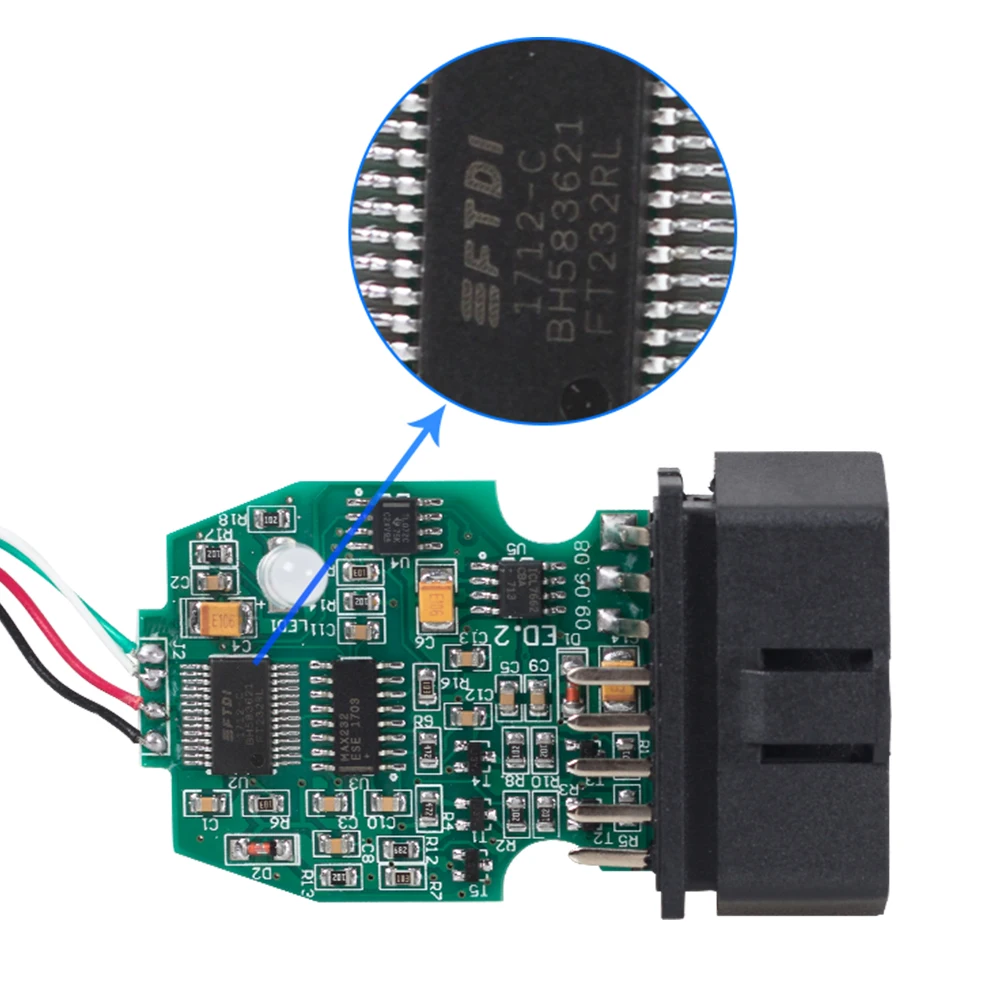 Инструмент для настройки чипа Galletto 1260 EOBD/OBD2/OBDII мигалка ЭБУ с FTDI FT232RL тюнинг