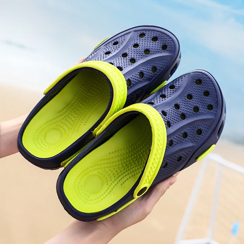 

CASOIPRA 2020 Men's Sandals Summer Hole EVA Shoes Rubber Clogs Garden Shoes Crocse Beach Slippers Outdoor Crok Crocse Water Shoe