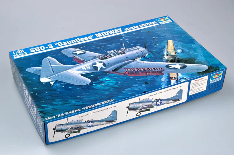 Trumpeter 02244 1/32 SBD 3 безразмерный MIDWAY(CLEAR EDITION)|1/32 trumpeter|midwaytrumpeter 1:32 |