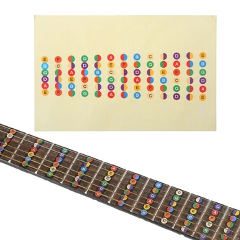 

Guitar Accessories Scale Sticker Neck Fingerboard Fret Board Note Learn Practice Q1FF