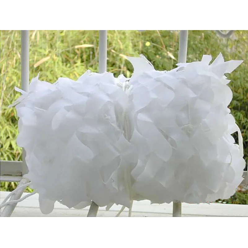 White 2X 3M, Охотничья камуфляжная сетка, камуфляжная сетка для защиты от солнца, чехол для автомобиля, слепой тент, 7 цветов на выбор - Цвет: White