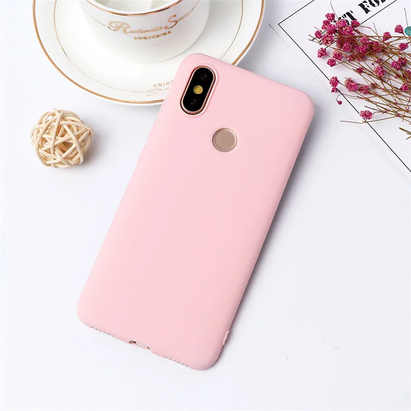 Черный, розовый матовый чехол для телефона для Xiao mi Red mi 7A 8 5 Plus 6A Note 8 5A 5 6 7 Pro mi A1 A2 A3 8 Lite 9 SE 9T F1 CC9 CC9e TPU Защитный чехол - Цвет: 24DK-fe