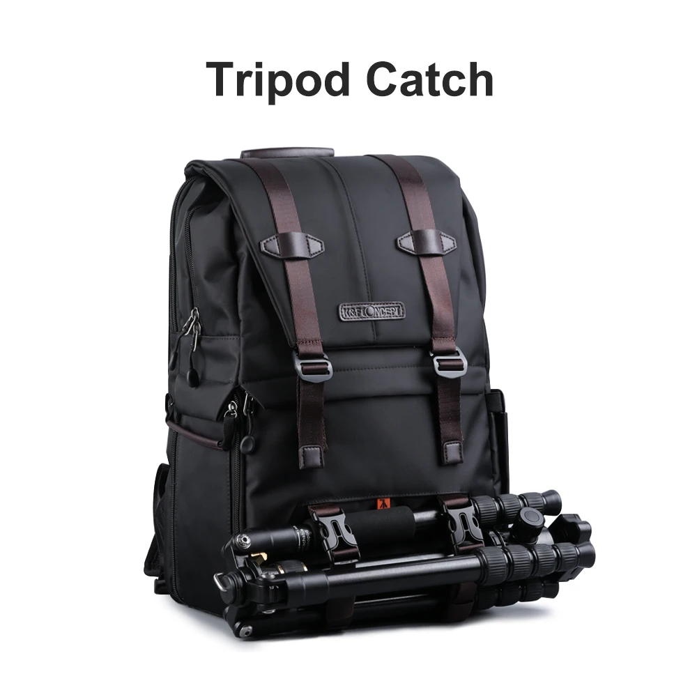 Câmera de Grande Bolsa de Viagem Multifuncional à Prova Água para Canon Bolsa da Câmera Conceito Capacidade Mochila Dwaterproof Nikon Sony Fotografia k & f - Image 5