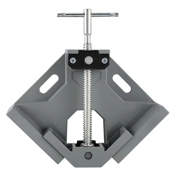 

Right Angle Clamp Single Handle 90°Corner Clamp, Aluminum Alloy Right Angle Clip Clamp Tool Woodworking Photo Frame Vise Holder