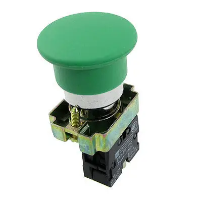 

Green Sign Momentary Mushroom Push Button Switch 1 NO Normally Open ZB2-BE101C