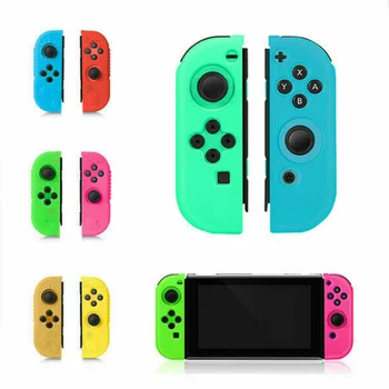 

Silicone Protective Case Cover Replace Housing Shell Green Blue for Nintendo Switch Controller NS JoyCon Controller Case