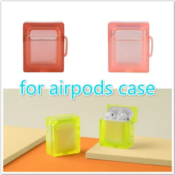 

Cubic square crystal case for airpods 2 Shock Proof Protective Case Shell Cover for Apple AirPods Wireless Earphone Accessories