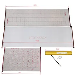 6pcs/set Students present No Ink Magic Water Writing Cloth Brush Gridded Fabric Mat Chinese Calligraphy Practice Practicing
