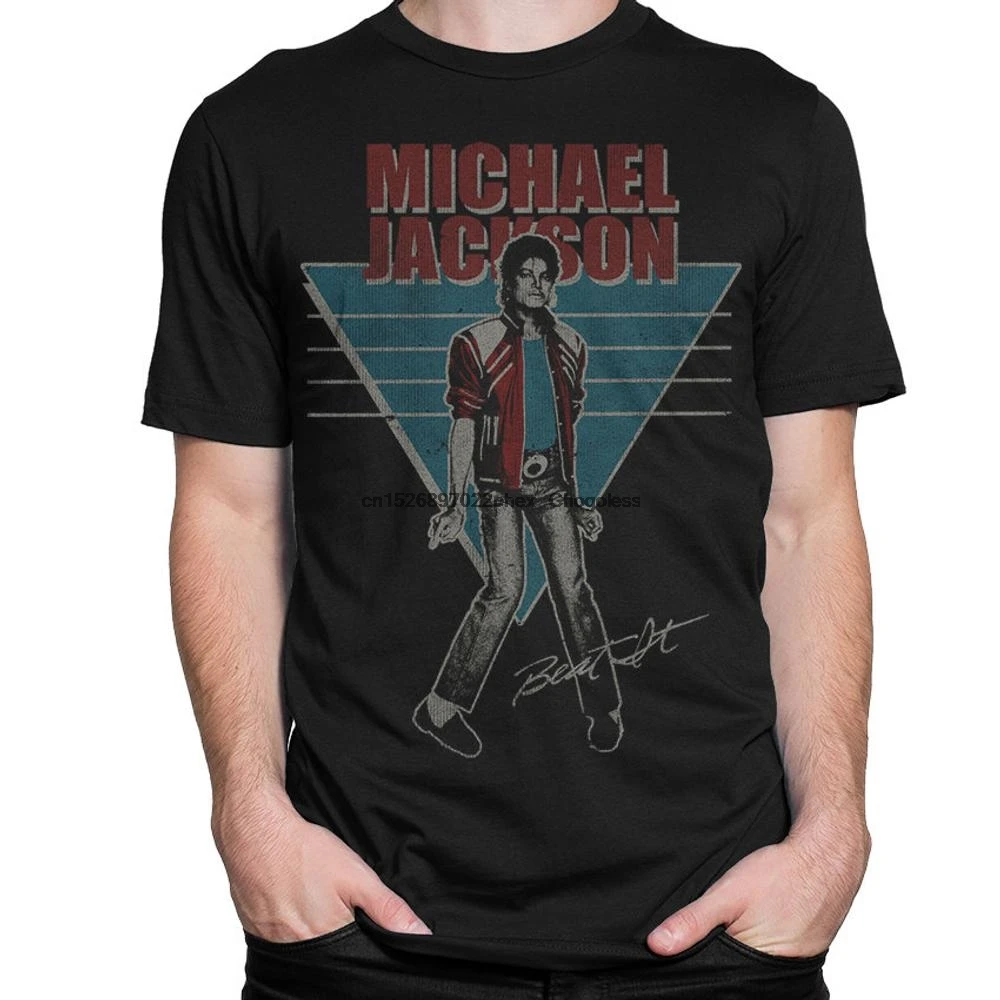 Michael Jackson Beat It Vintage T Shirt 100% Cotton High Quality Tee Women's and Men's Sizes