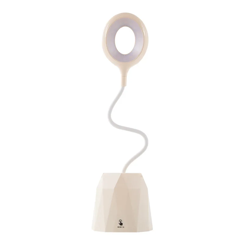  2000/4000mah Led Table Touch Desk Lamp Flexible Reading Ring Light Rechargeable for Children with P - 4000285882317