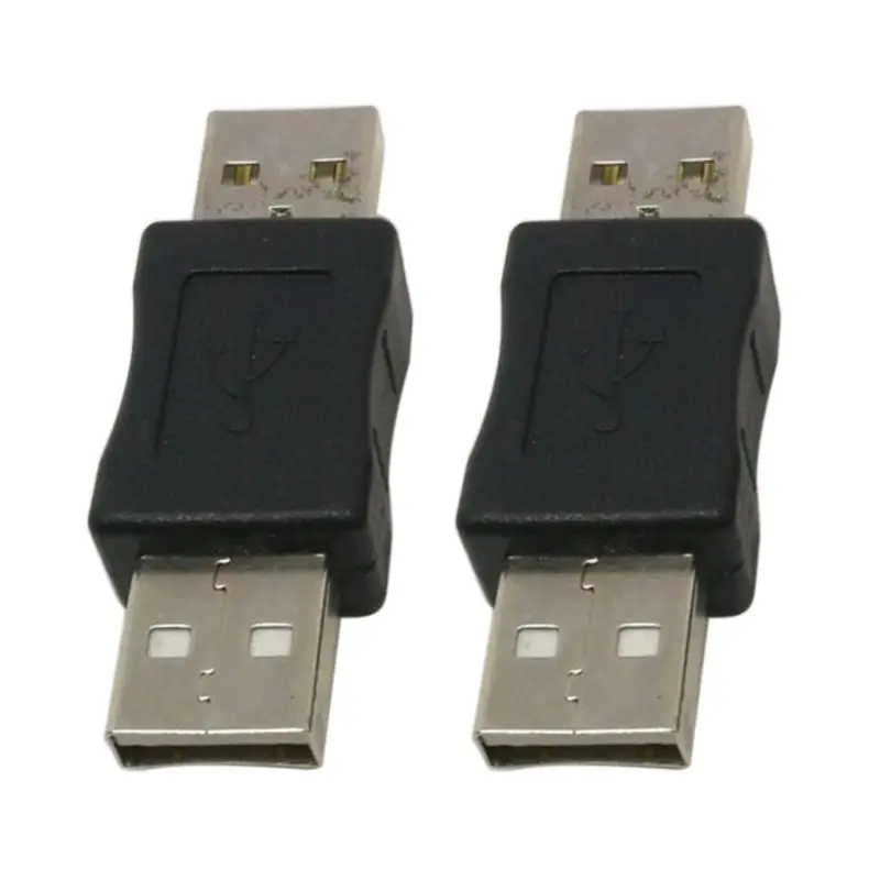 2 шт. USB мужчин и USB мужчин M/M Пол зарядное устройство адаптер Муфта конвертер разъем LX9A